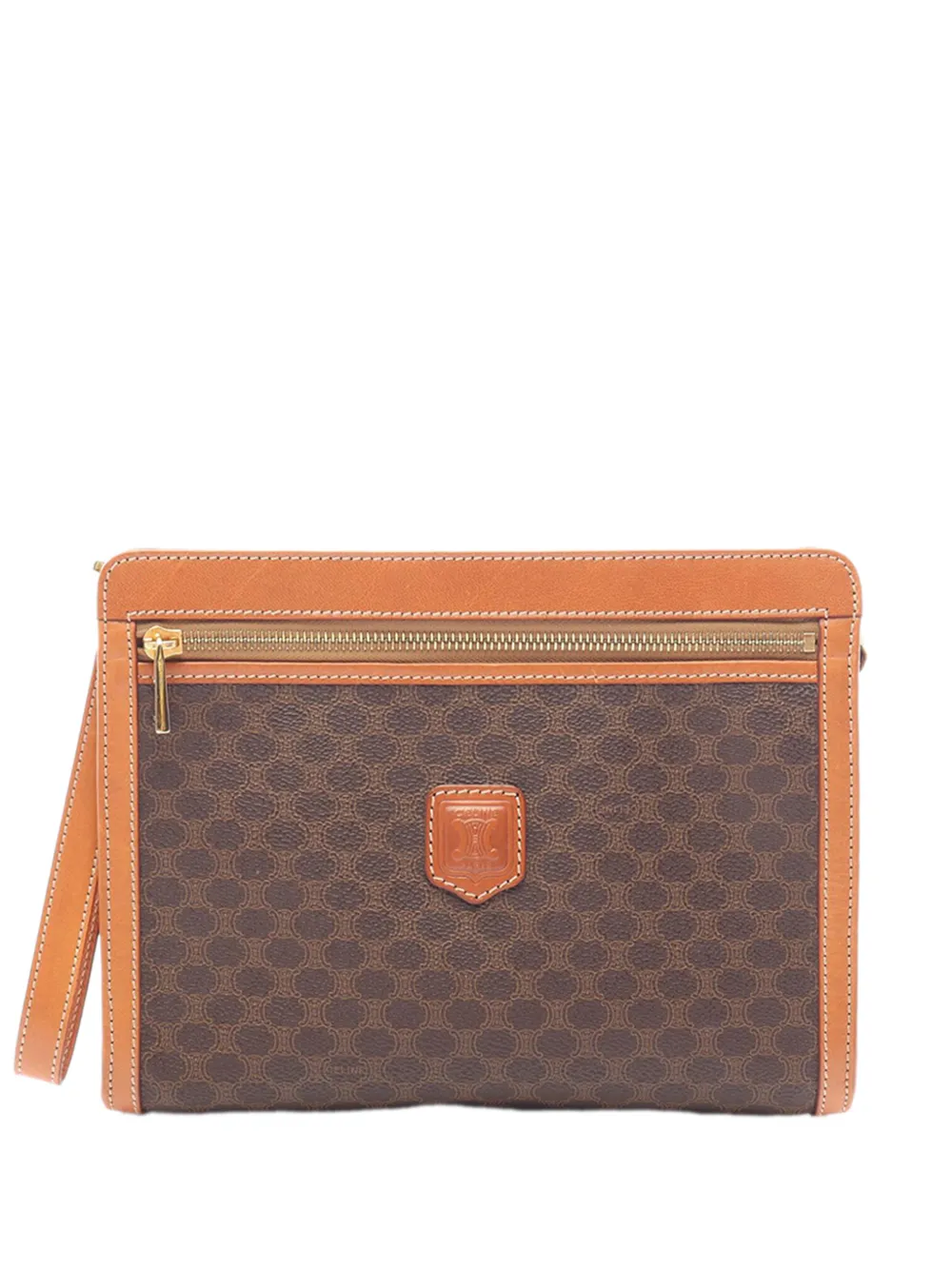 Celine Pre-Owned pochette à motif Macadam (2000-2026) - Marron