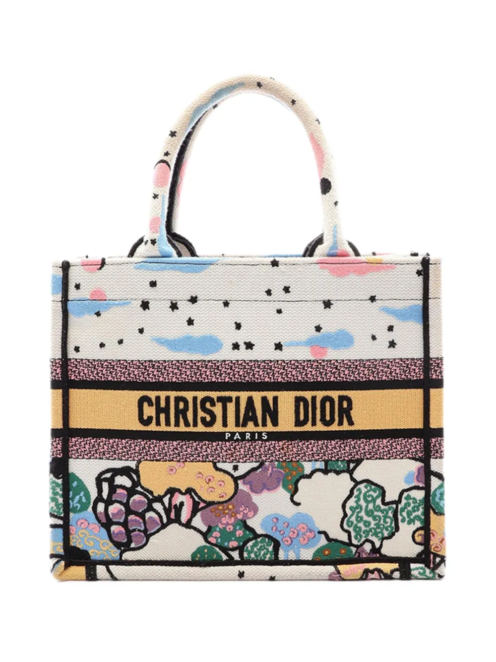 Christian Dior Pre-Owned 2020-2026 Small Ciel de Reve Book tote bag - Blanc Christian Dior Pre-Owned 2020-2026 Small Ciel de Reve Book tote bag - Blanc