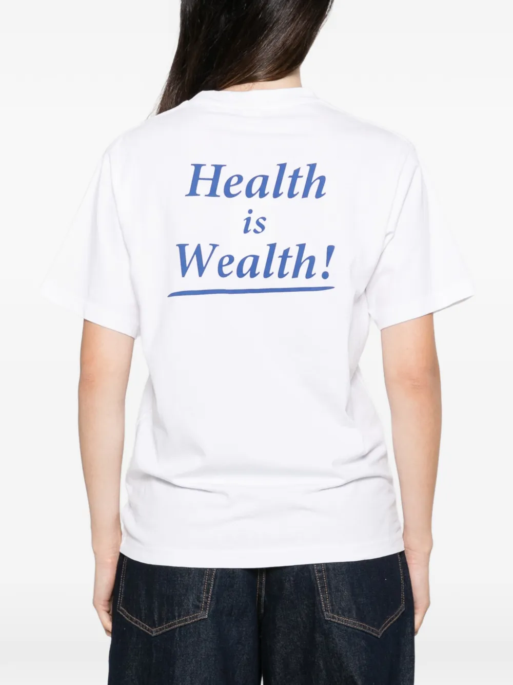 Sporty & Rich slogan-print T-shirt Wit