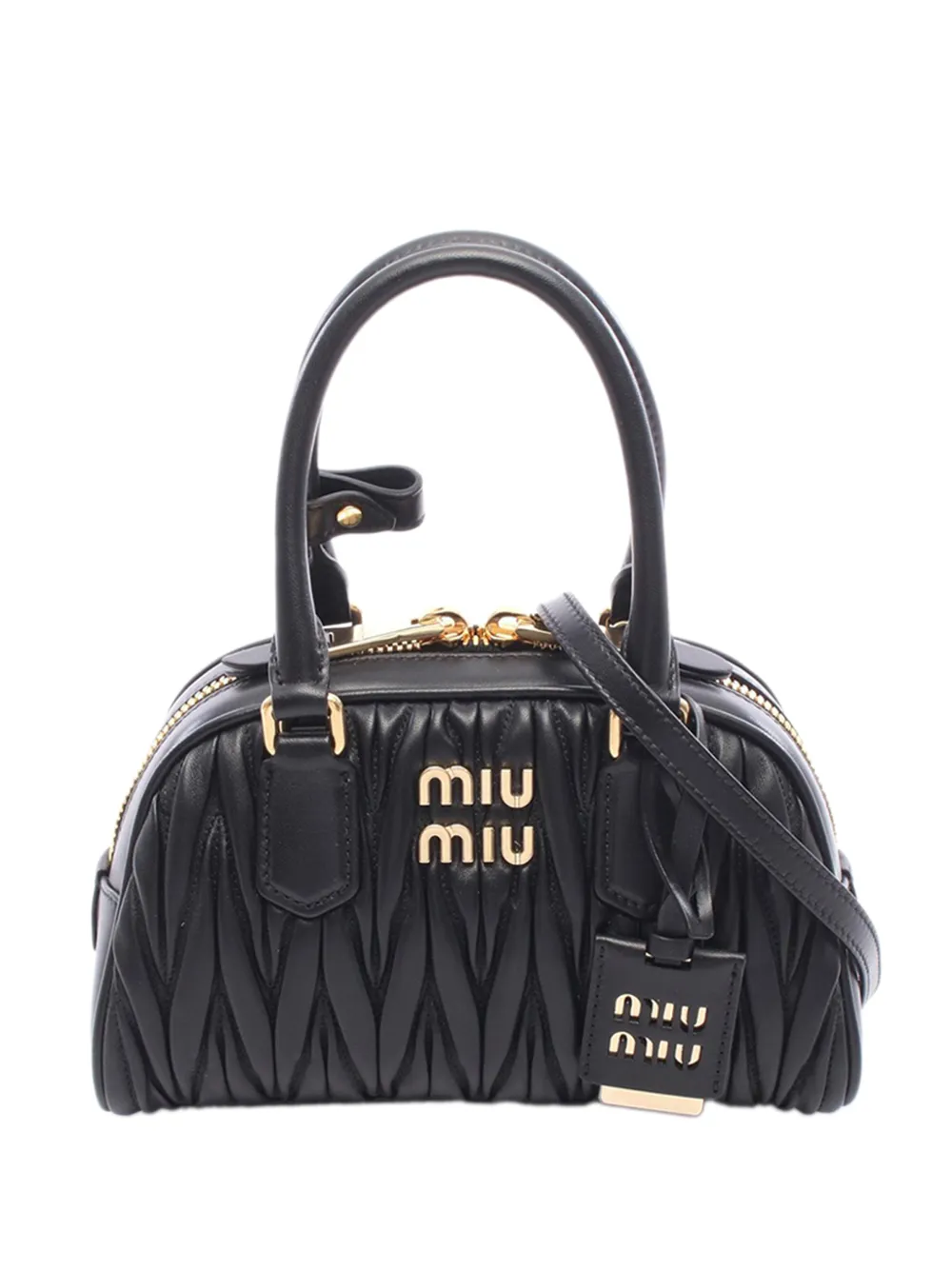 Miu Miu Pre-Owned petit sac à main Arcadie en cuir Nappa matelassé (2020-2026) - Noir Miu Miu Pre-Owned petit sac à main Arcadie en cuir Nappa matelassé (2020-2026) - Noir