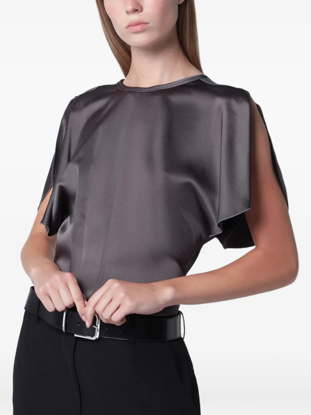 Victoria Beckham Bela draped-detail blouse