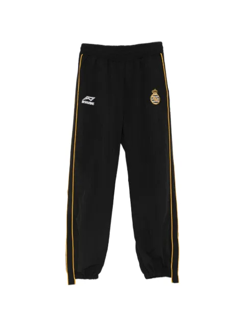 RHUDE logo-embroidered side-stripe track pants