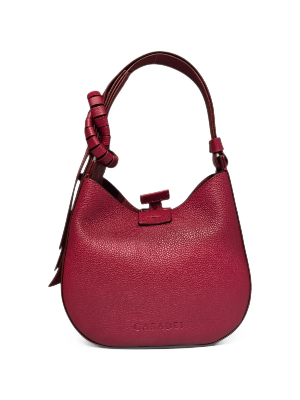 Casadei Vandome leren mini-tas met geknoopt detail Rood