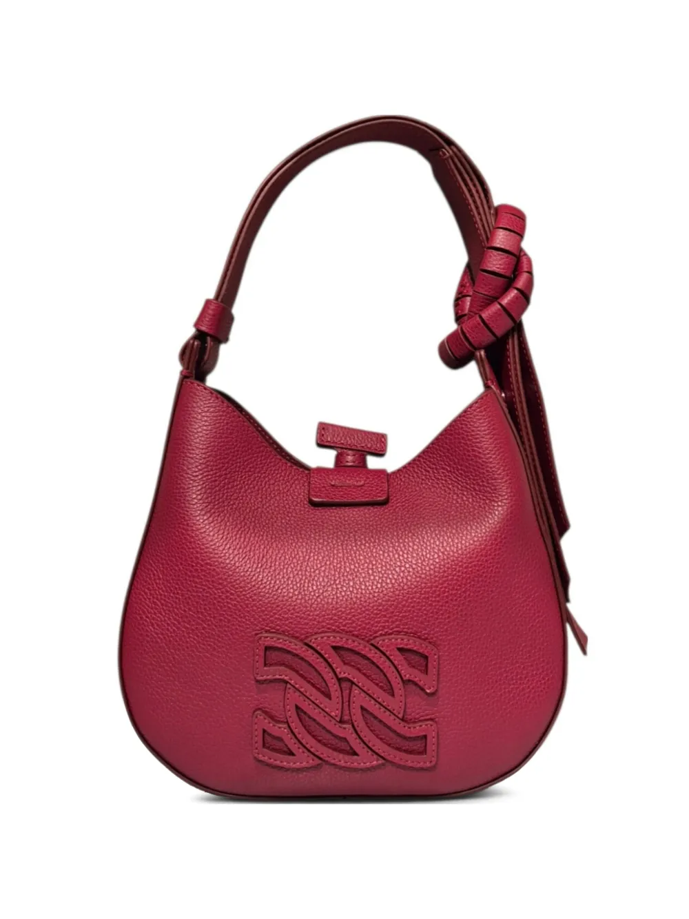 Casadei Vandome leren mini-tas met geknoopt detail Rood