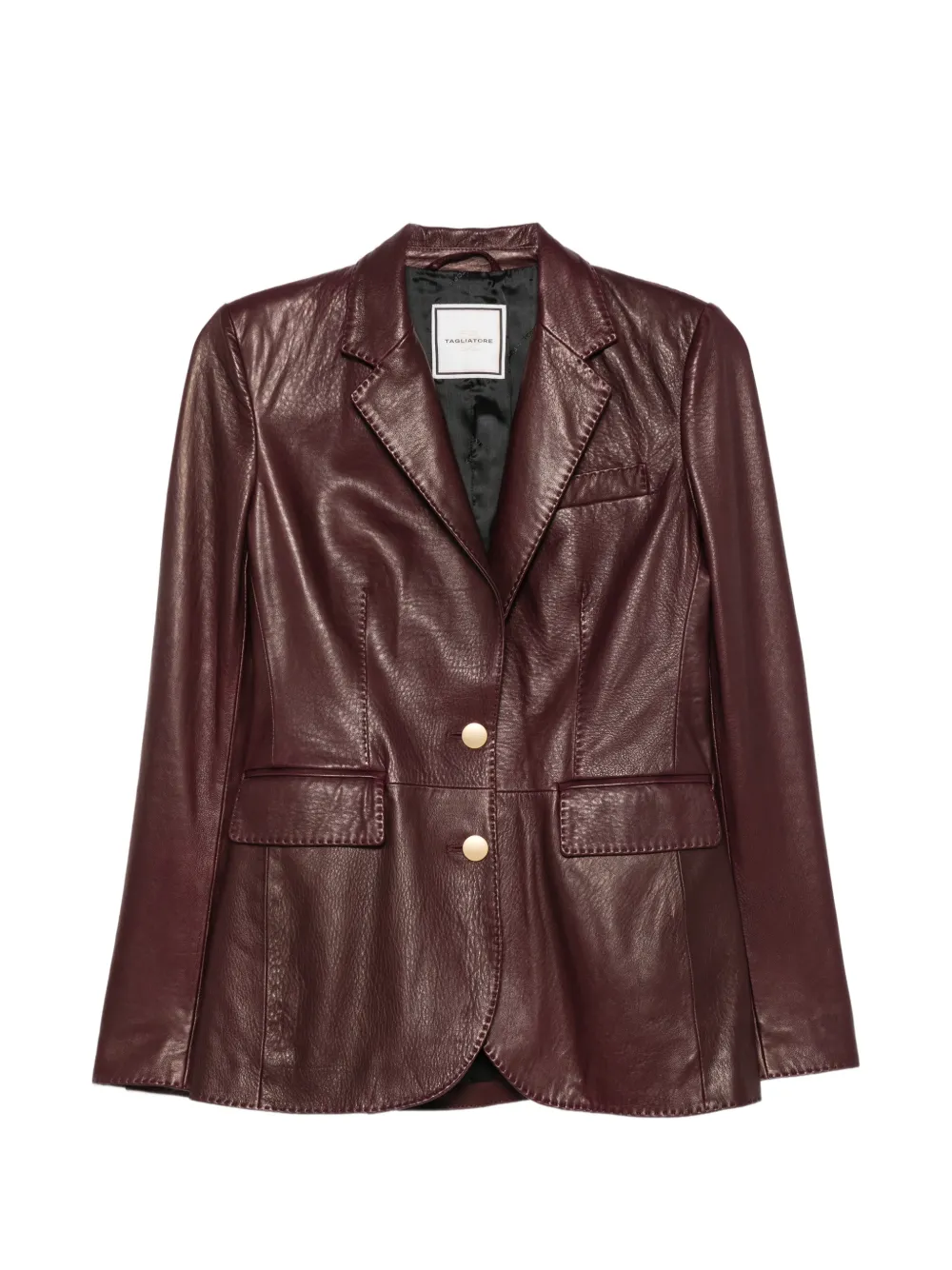 Tagliatore Sophie leather jacket - Rot