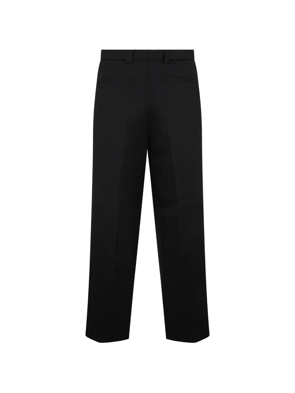 BOSS Ruimvallende broek van stretch-katoen Zwart