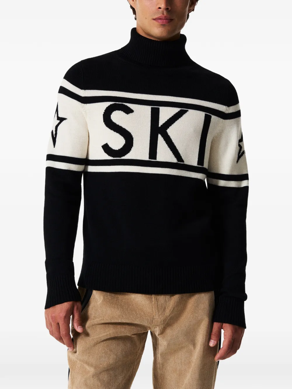 Perfect Moment Schild merino-wool sweater - Schwarz