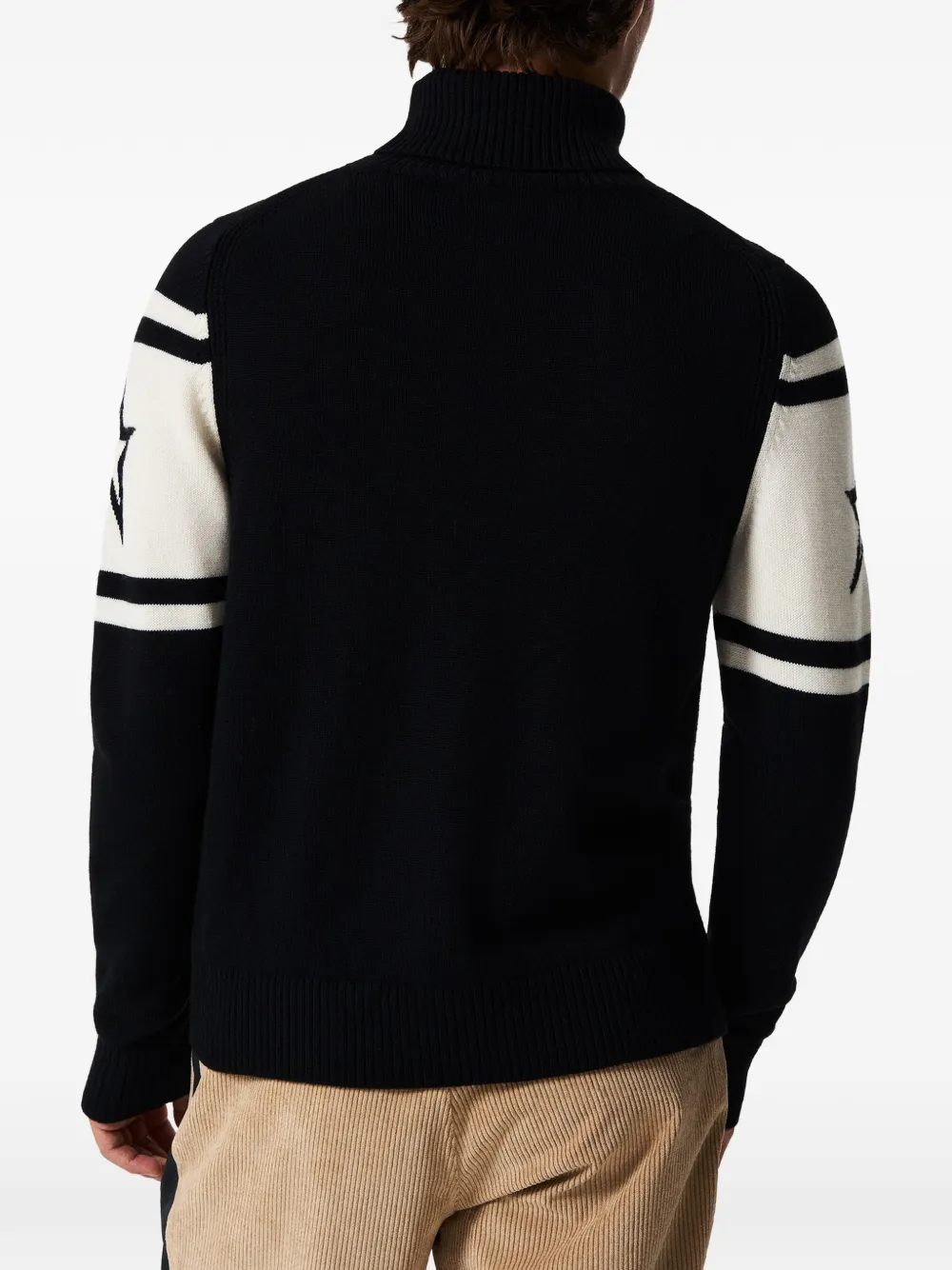 Perfect Moment Schild merino-wool sweater Zwart