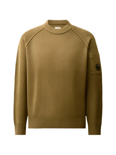 C.P. Company chenille cotton Lens crewneck sweater