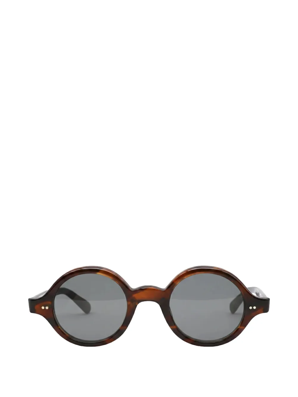 JULIUS TART OPTICAL round-frame sunglasses - Braun