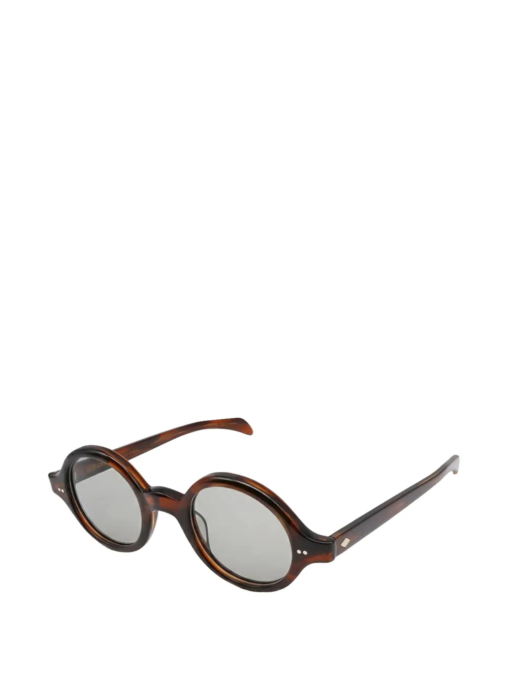 JULIUS TART OPTICAL Zonnebril met rond montuur Bruin