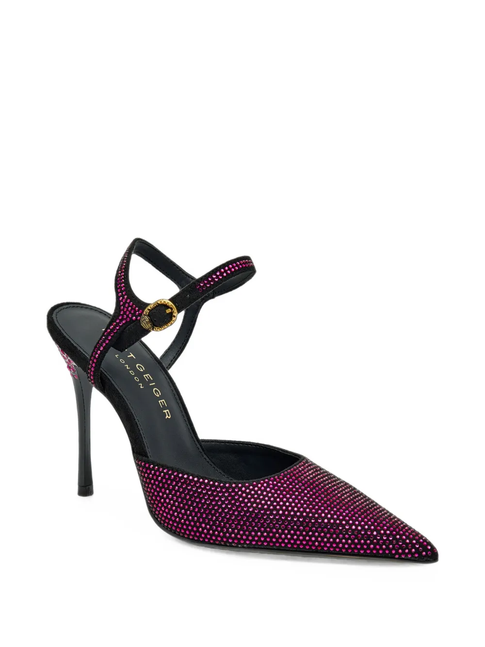 Kurt Geiger London crystal-embellished pointed-toe pumps
