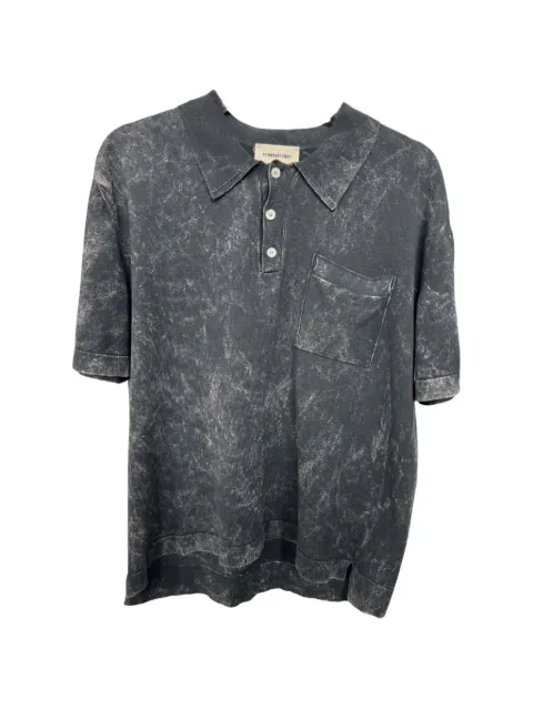 atomo factory acid-wash polo shirt