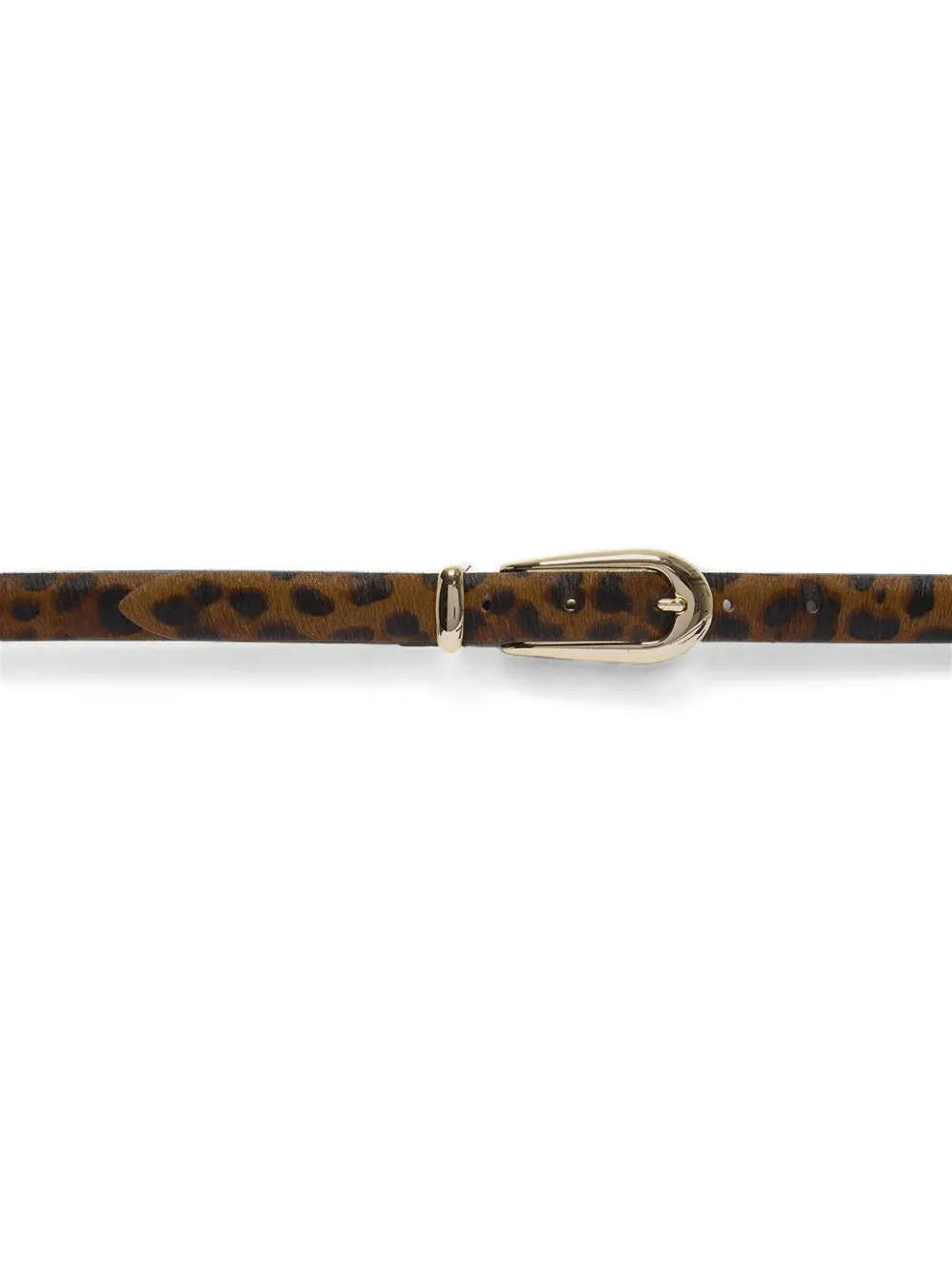Orciani Kalfsleren riem met luipaard-print Bruin