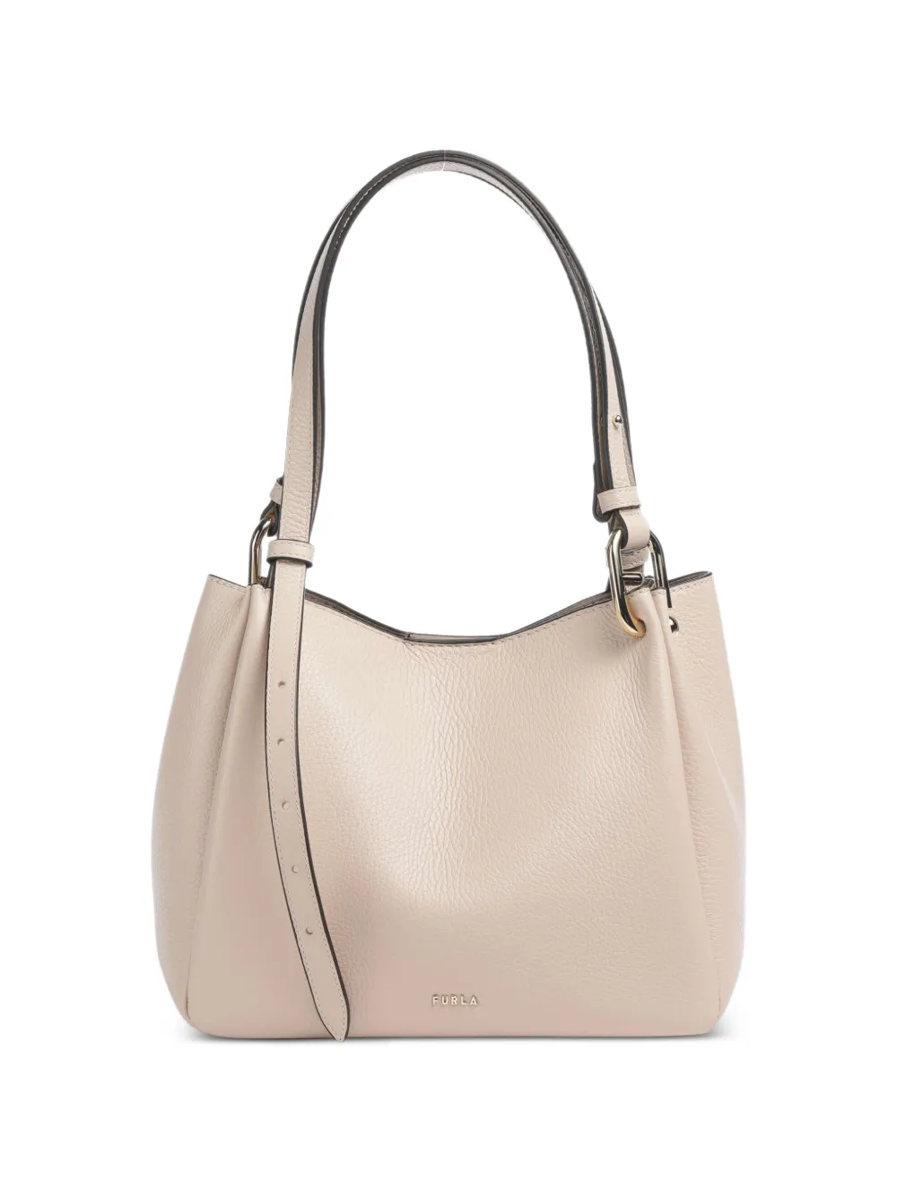 Furla grained leather shoulder bag - White