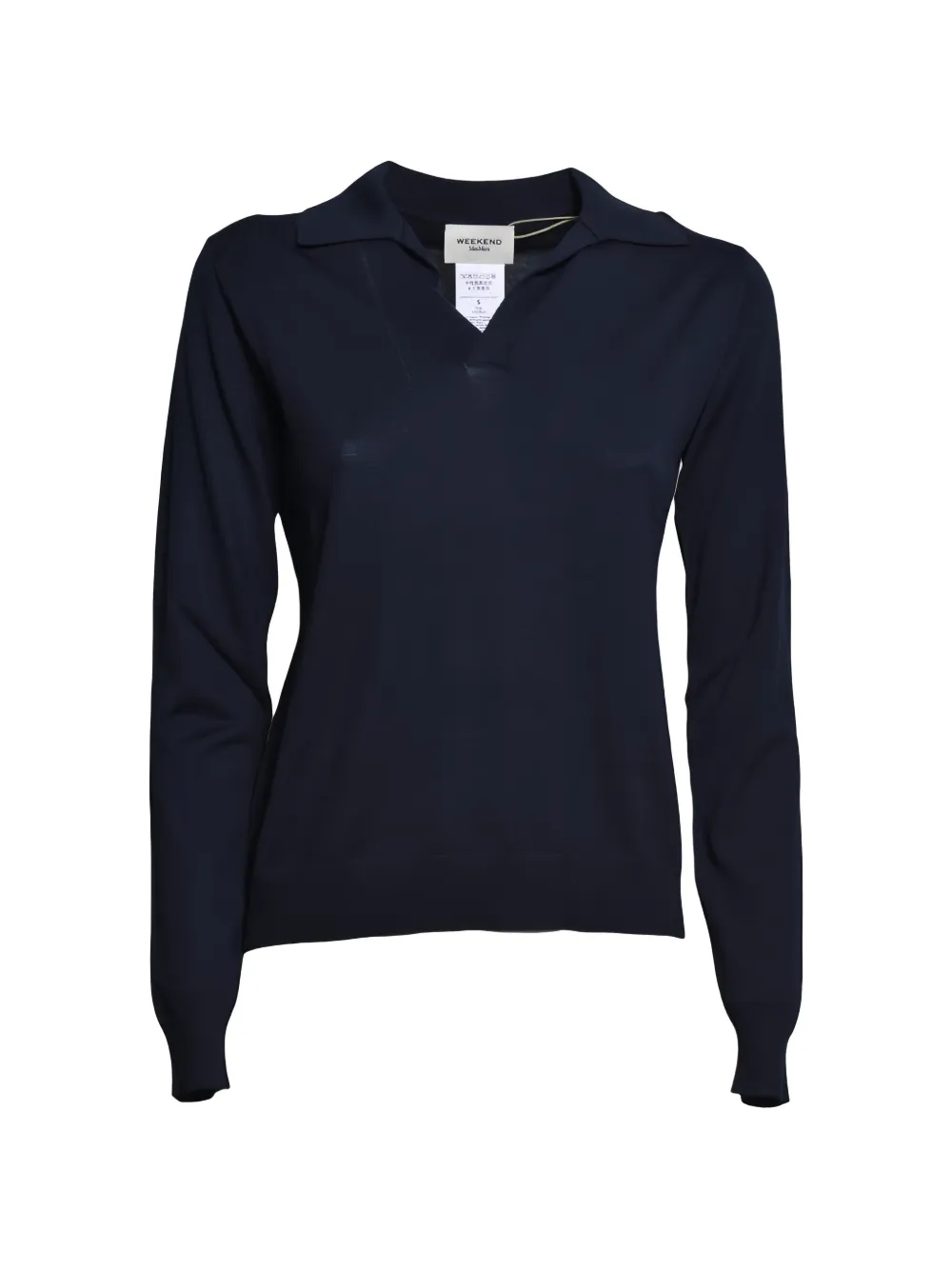 Weekend Max Mara collared V-neck sweater - Blu