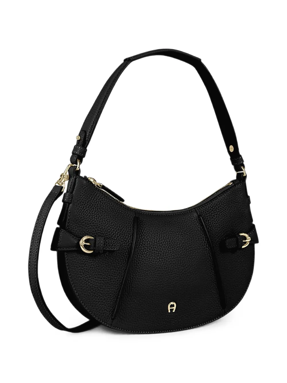 AIGNER Kleine Cavallo schoudertas met gesp-detail Zwart