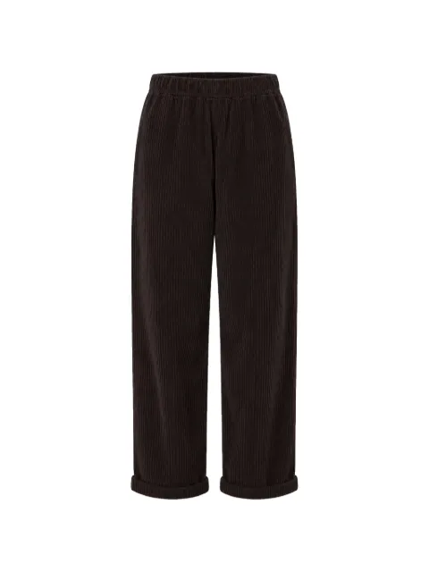 Labo Art corduroy-effect turn-up trousers