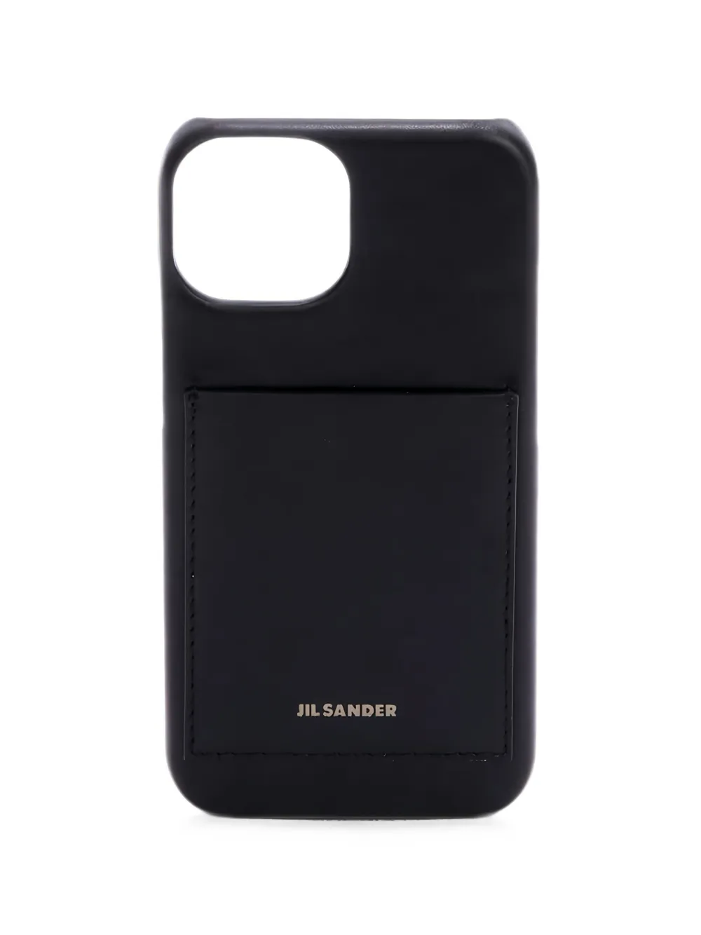 Jil Sander Cover per iPhone 16 Pro con logo - Nero
