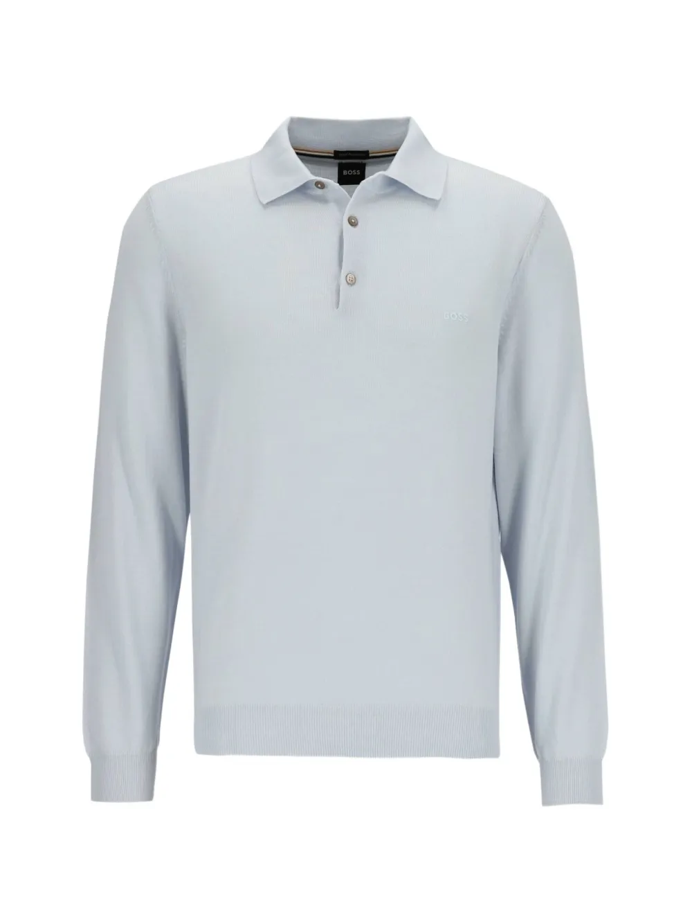 BOSS long-sleeves polo shirt - Blu