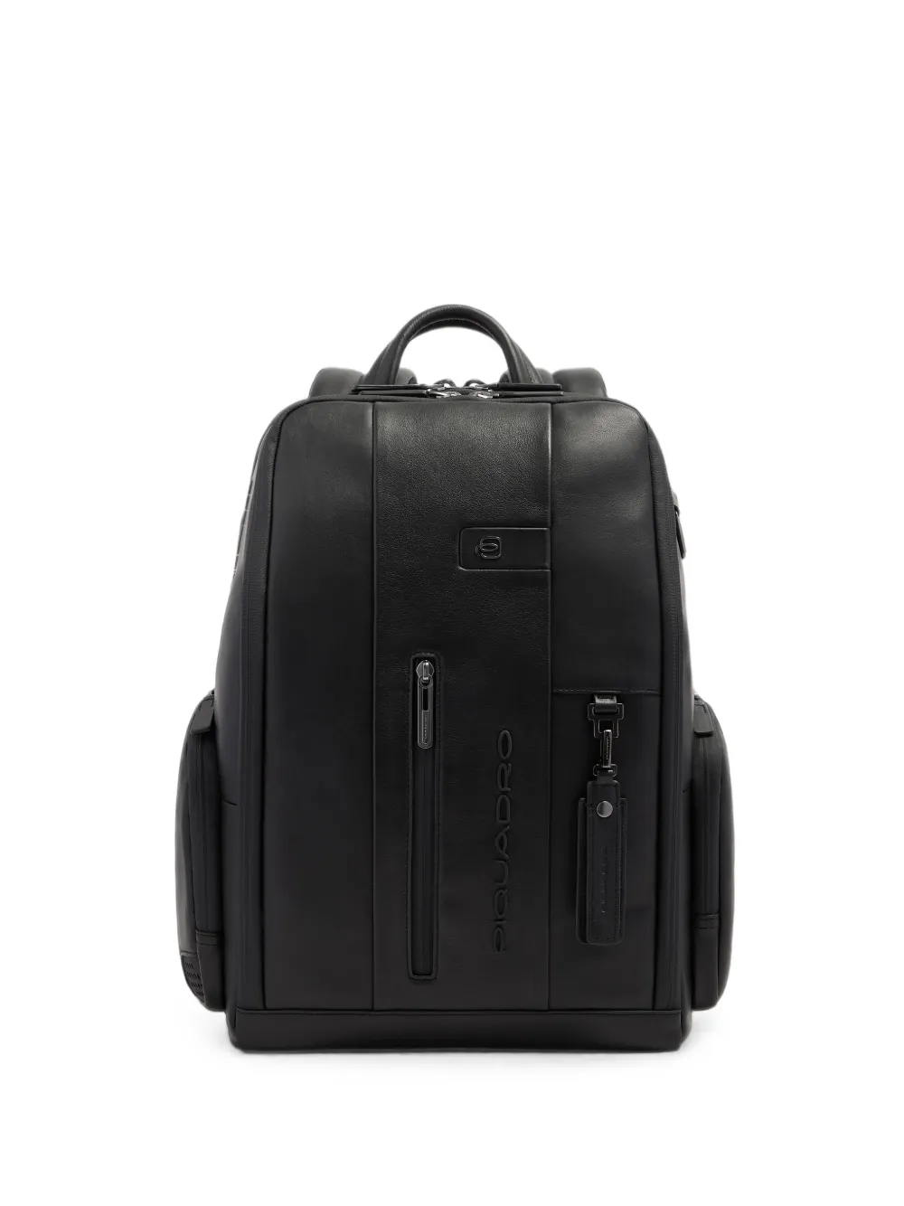 PIQUADRO logo-embossed leather backpack