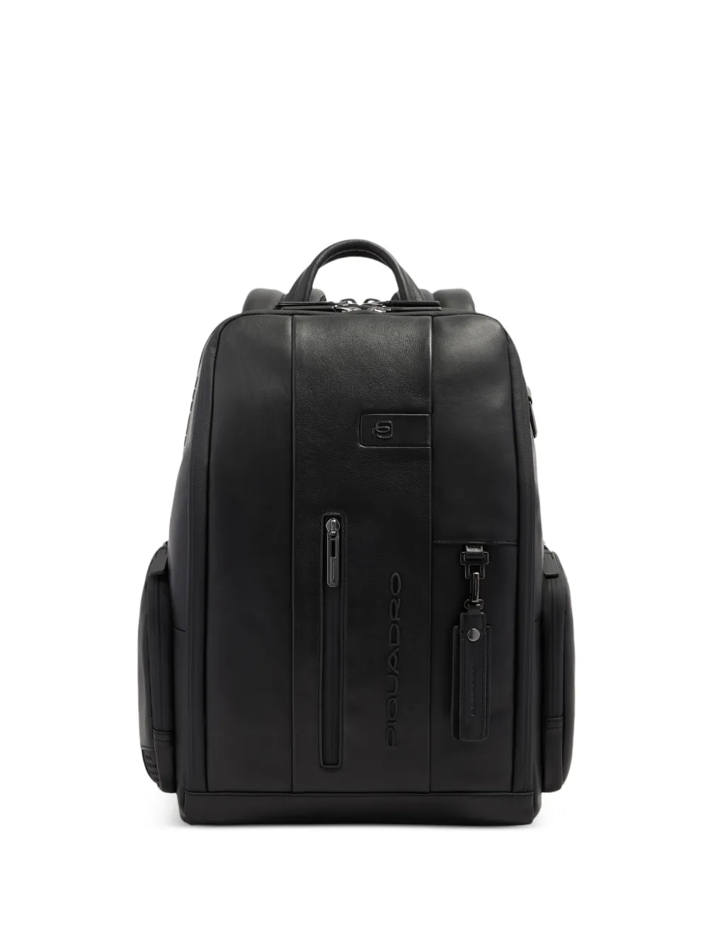 PIQUADRO logo-embossed leather backpack