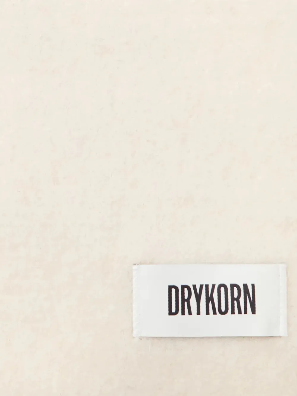 Drykorn Sjaal met logopatch Beige