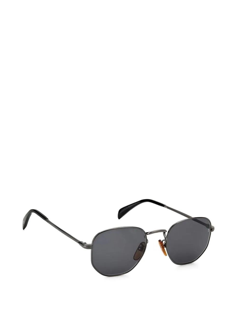 Eyewear by David Beckham Zonnebril met geometrisch montuur Zilver