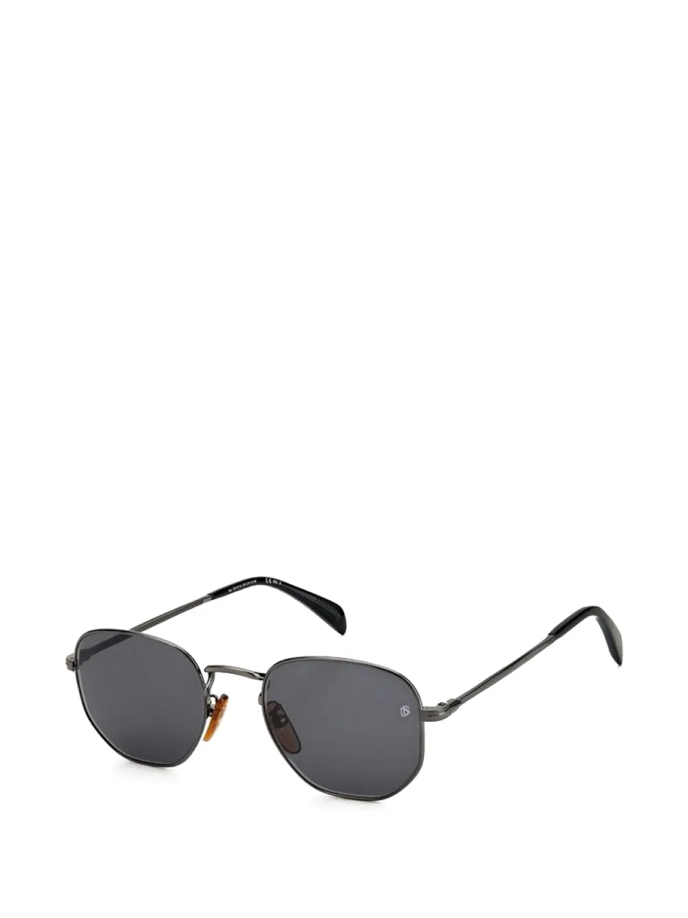 Eyewear by David Beckham Zonnebril met geometrisch montuur Zilver