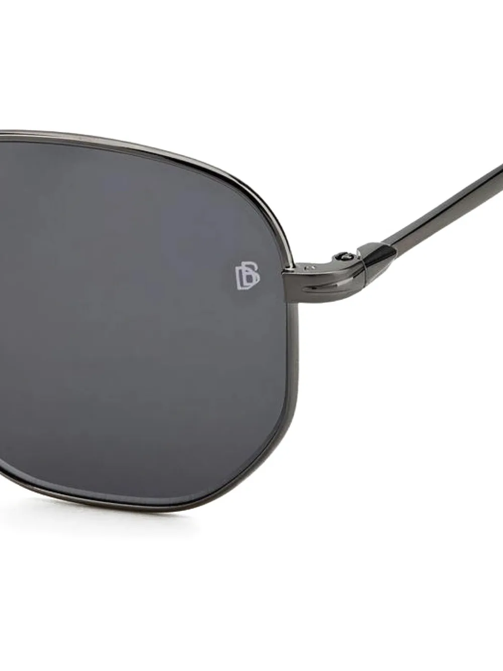 Eyewear by David Beckham Zonnebril met geometrisch montuur Zilver