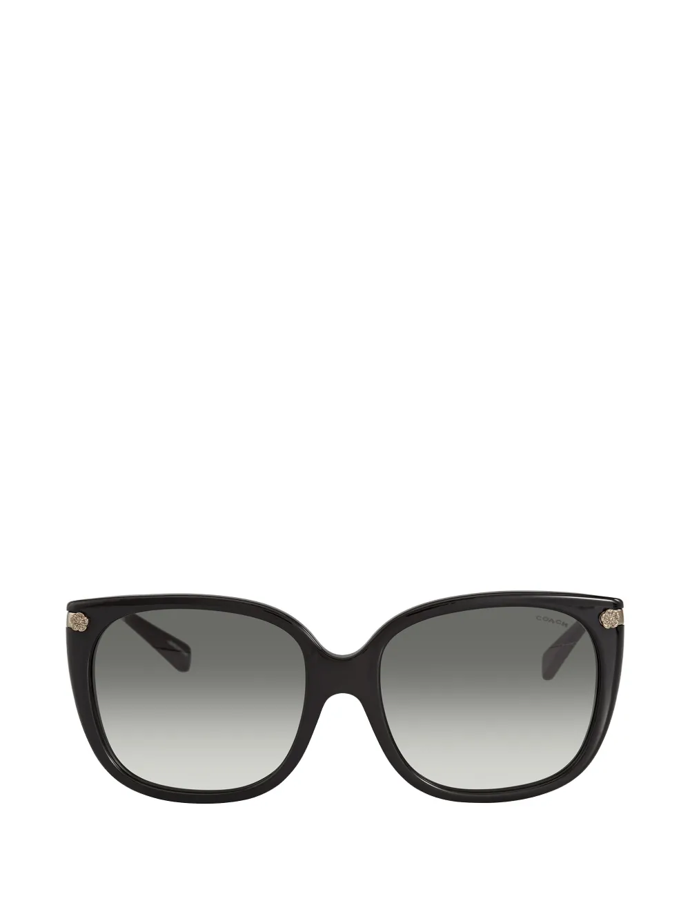 Coach square-frame floral-embellished sunglasses - Nero