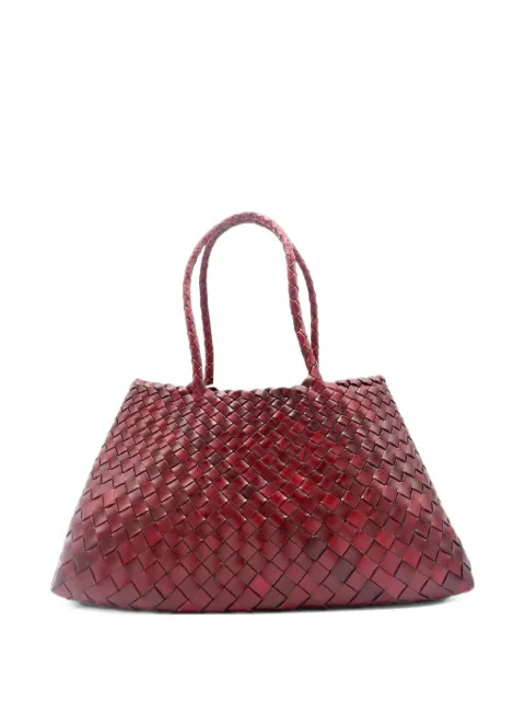 Dragon Santa Croce woven leather shoulder bag