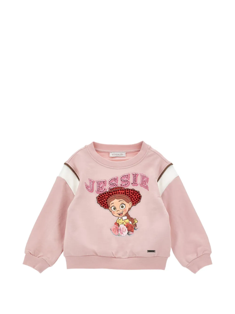 Monnalisa Jessie graphic-print sweatshirt - Rosa