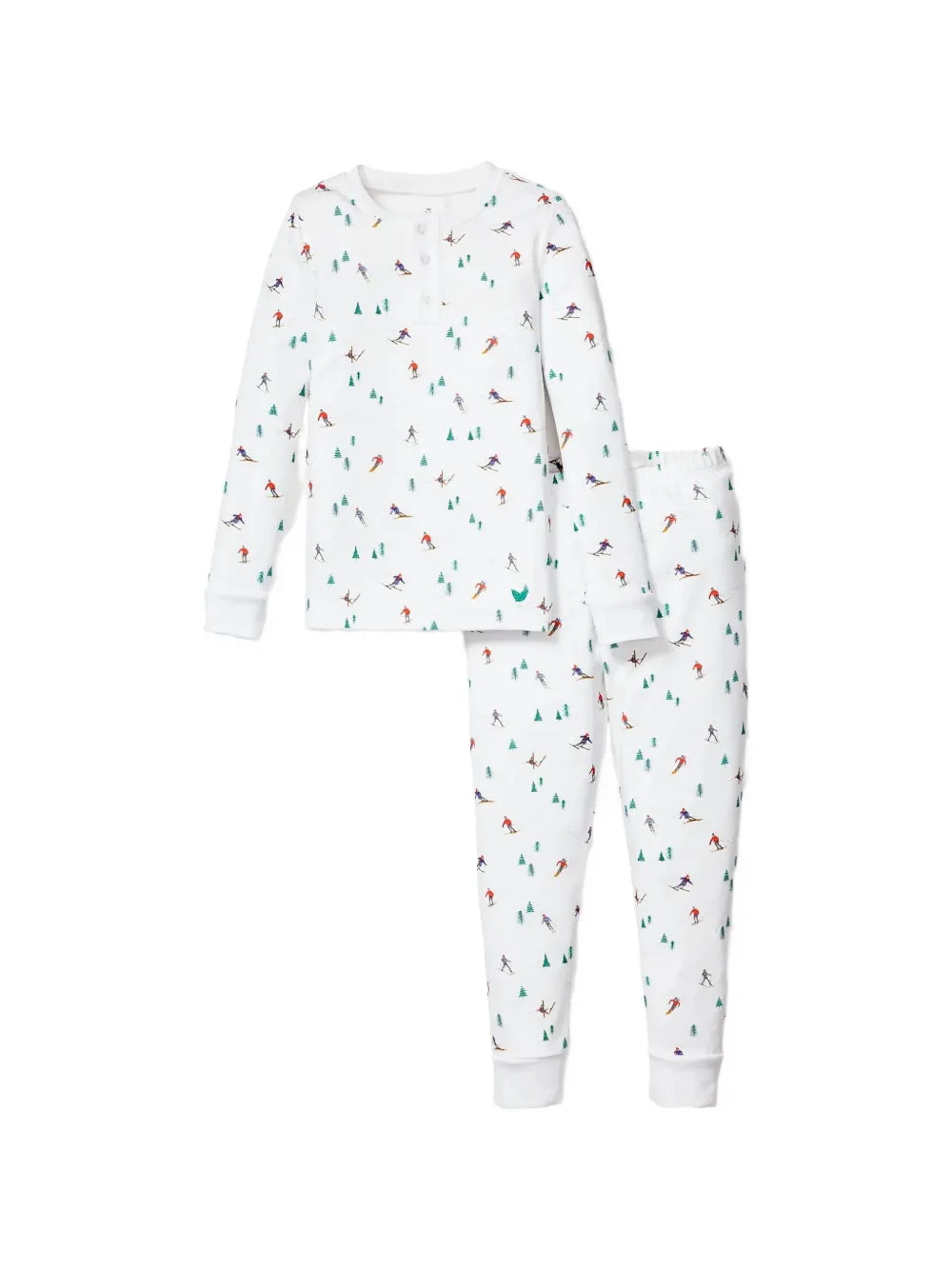 Petite Plume Snug graphic-print cotton pajamas - White