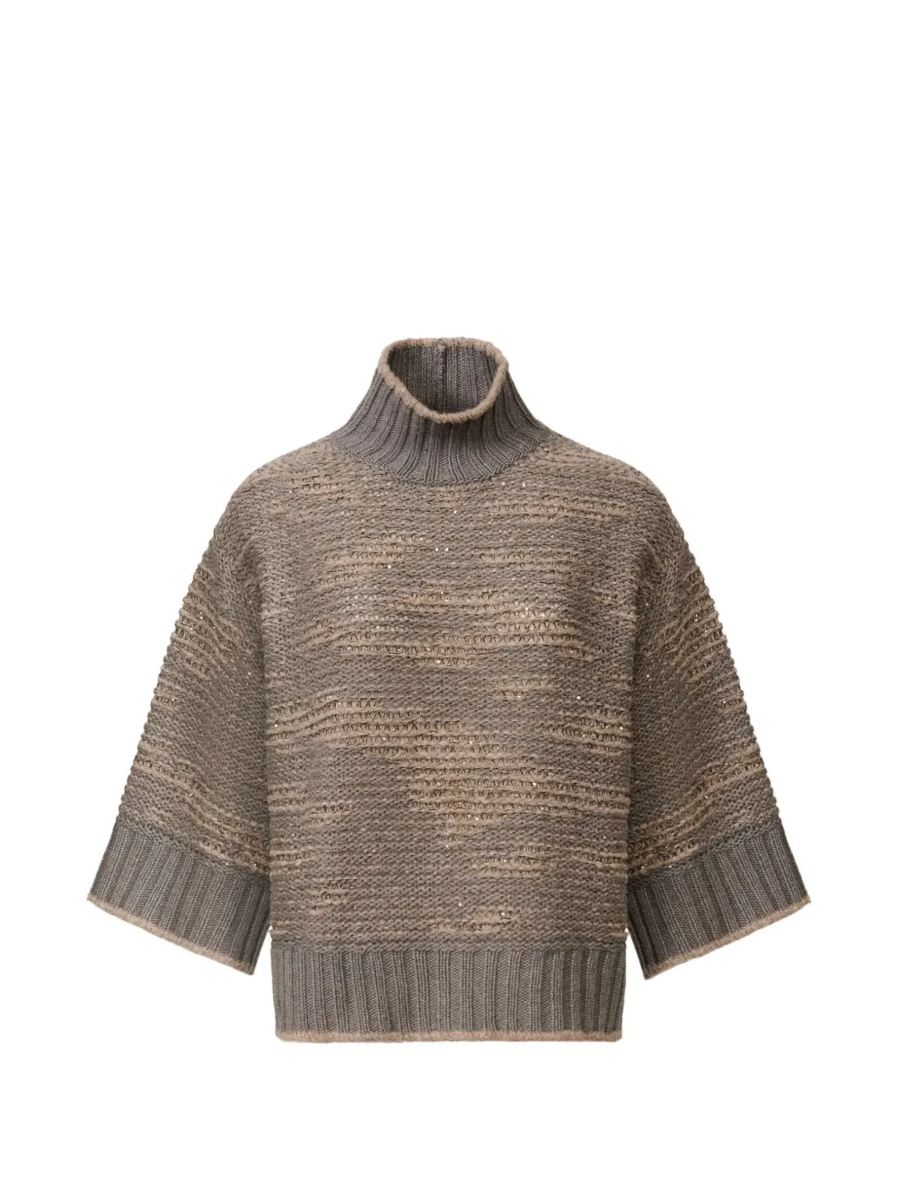 Fabiana Filippi sequin-embellished high-neck sweater