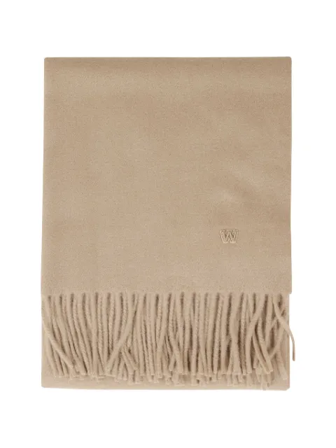 Weekend Max Mara fringed-hem logo-embroidered scarf