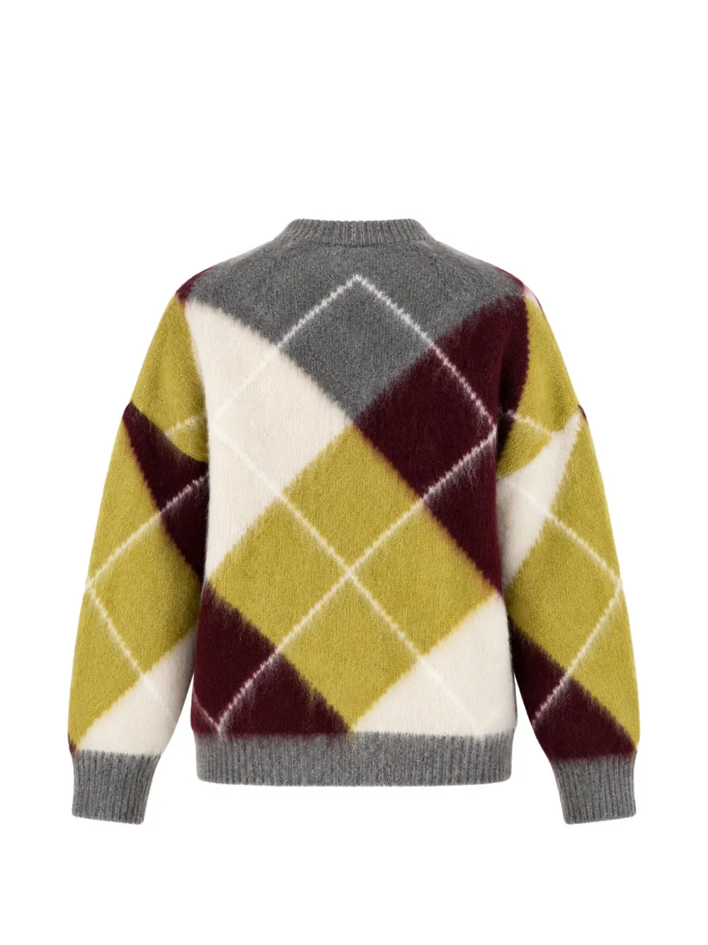 SOLOTRE Gebreide trui met argyle-intarsia Groen