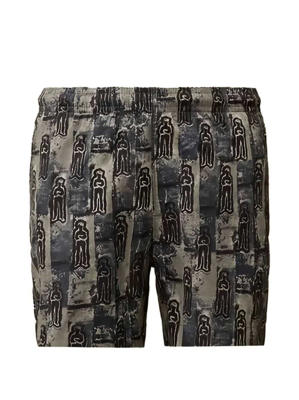 C.P. Company Kids graphic-print shorts - Grigio