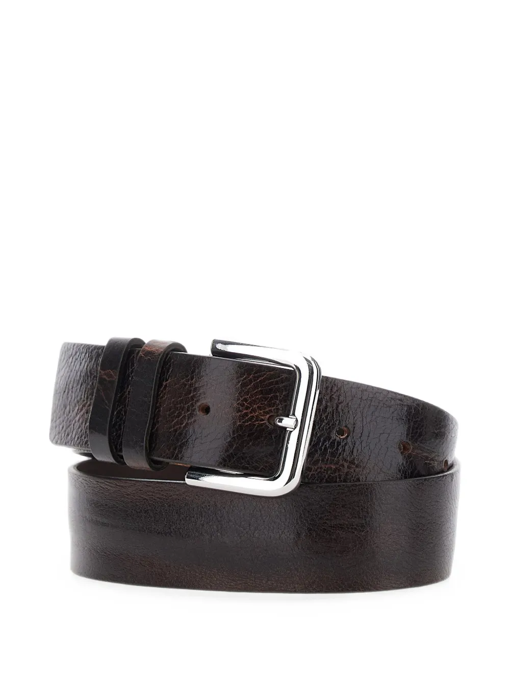 Tela grained leather belt