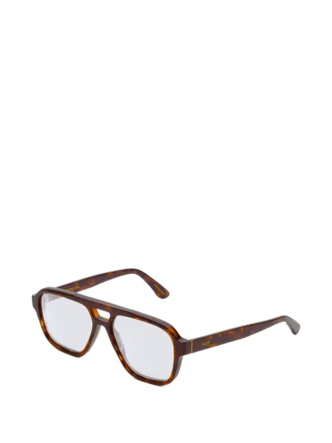 Retrosuperfuture Maneval Havana pilot-frame sunglasses