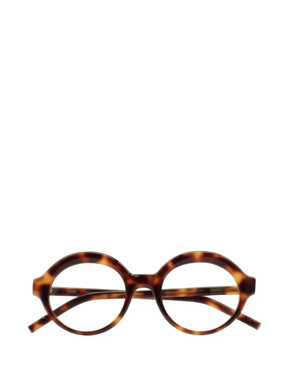 Kaleos Stratt round-frame glasses - Marrone