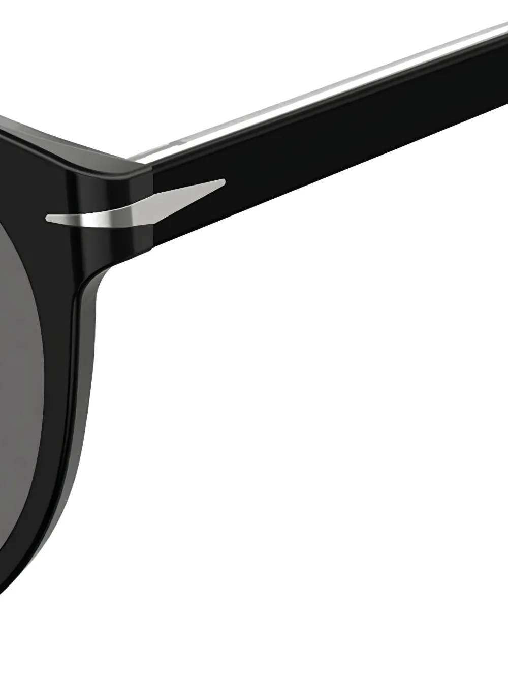 Eyewear by David Beckham Zonnebril met rond montuur Zwart