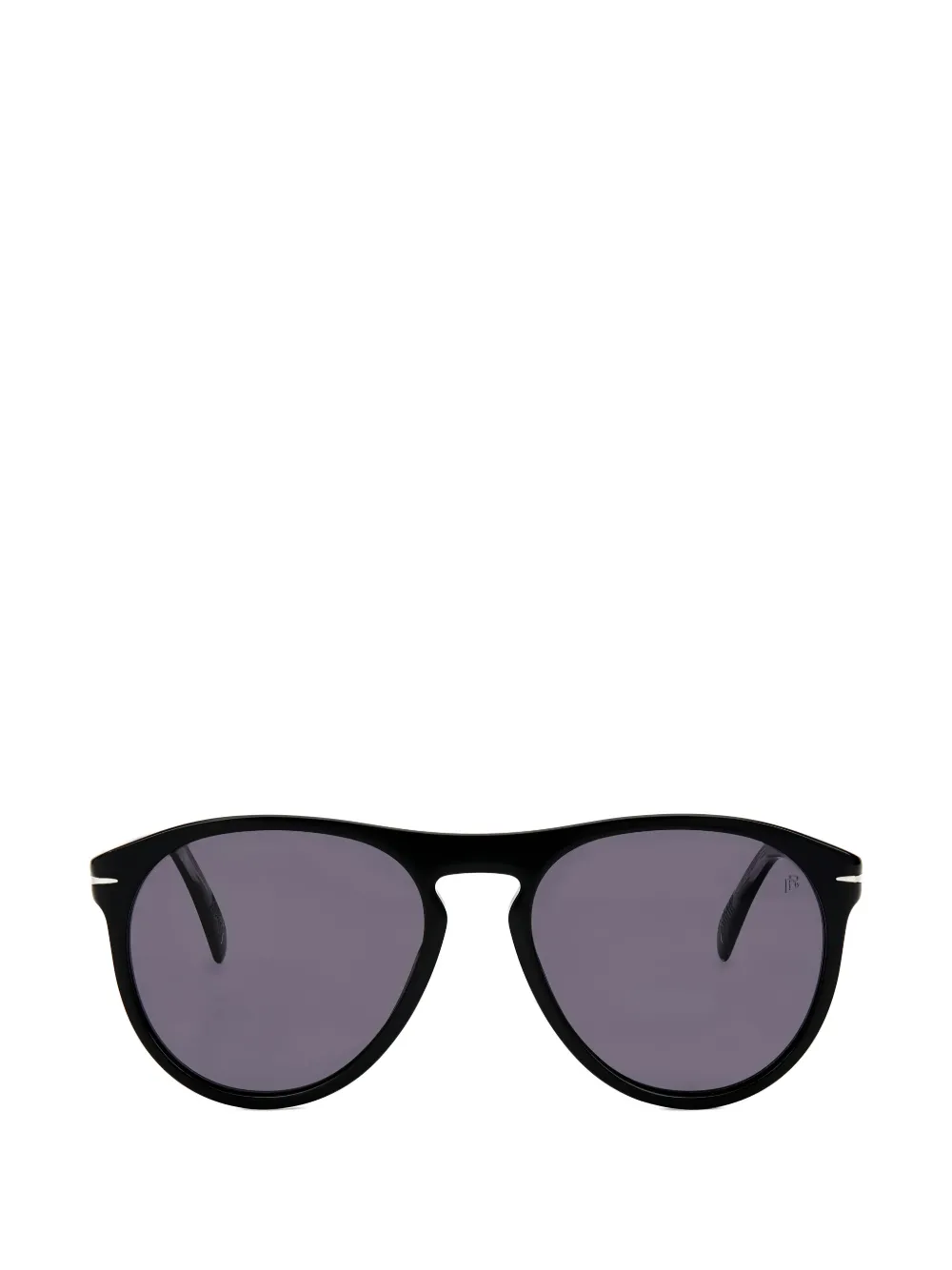 Eyewear by David Beckham Zonnebril met rond montuur Zwart