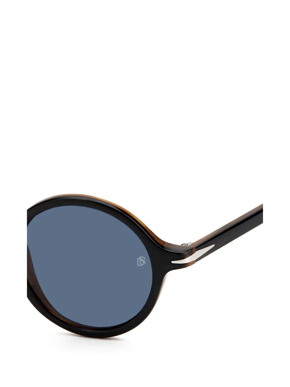 Eyewear by David Beckham Zonnebril met rond montuur Zwart