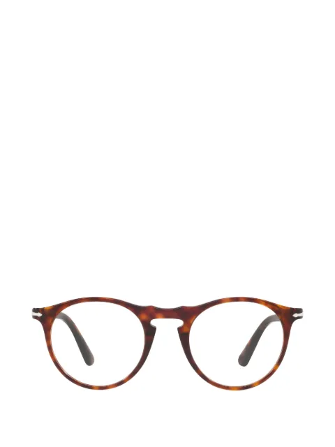 Persol tortoiseshell-effect round-frame glasses