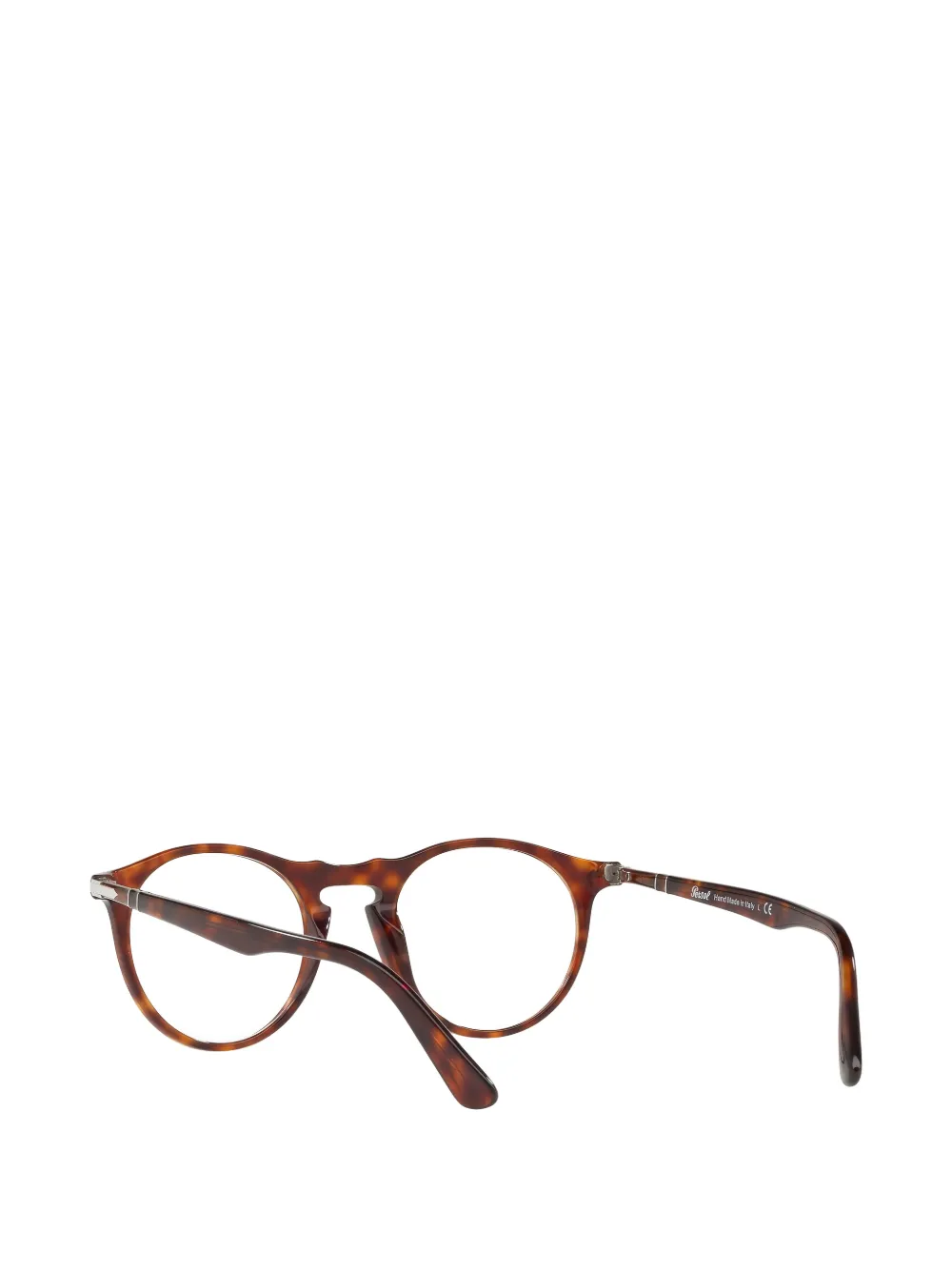 Persol Bril met rond montuur Bruin