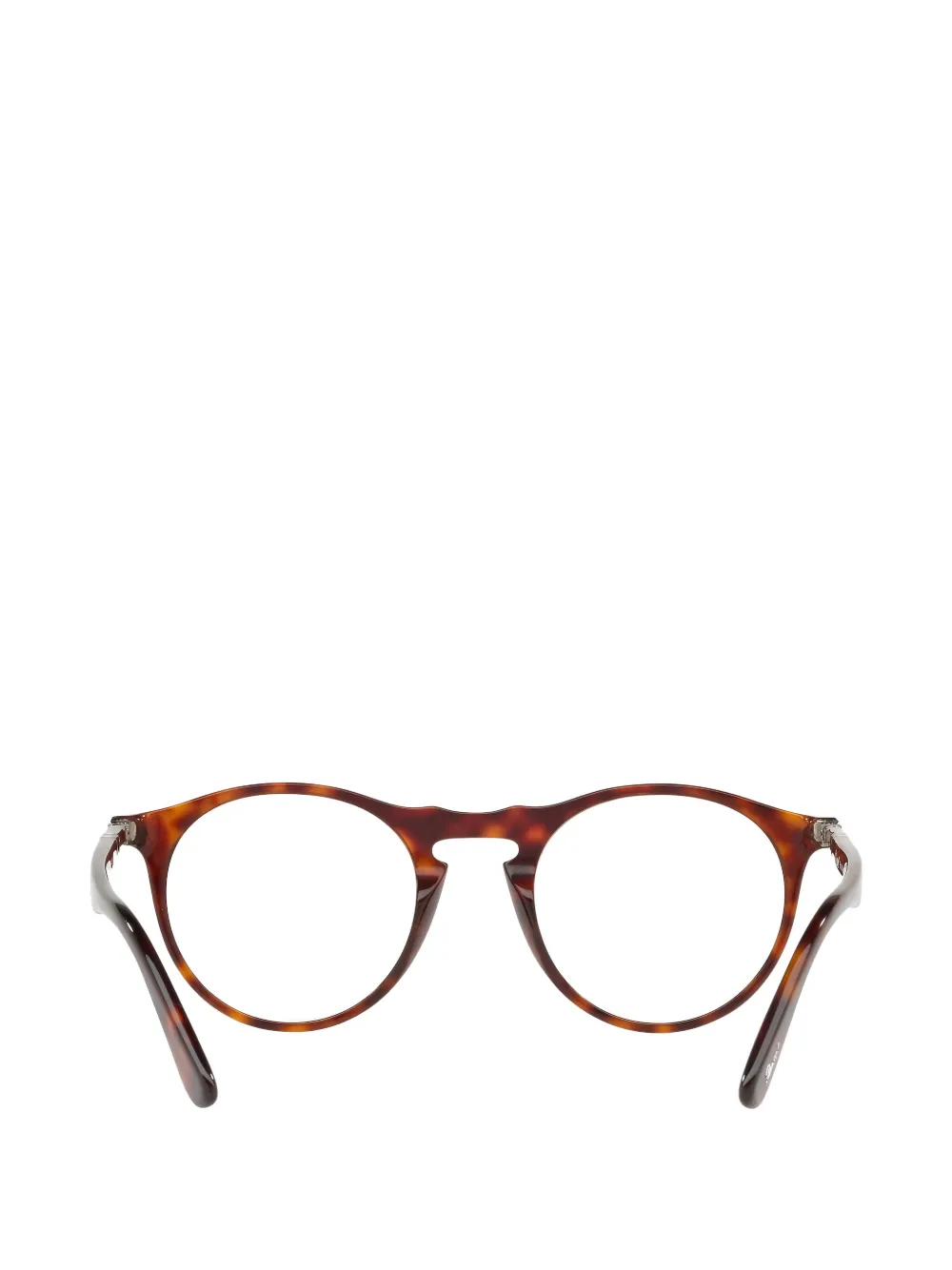 Persol Bril met rond montuur Bruin