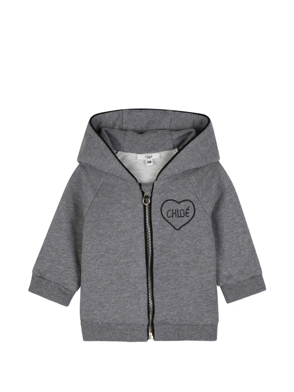 Chloé Kids Trainingspak met geborduurd hart Grijs