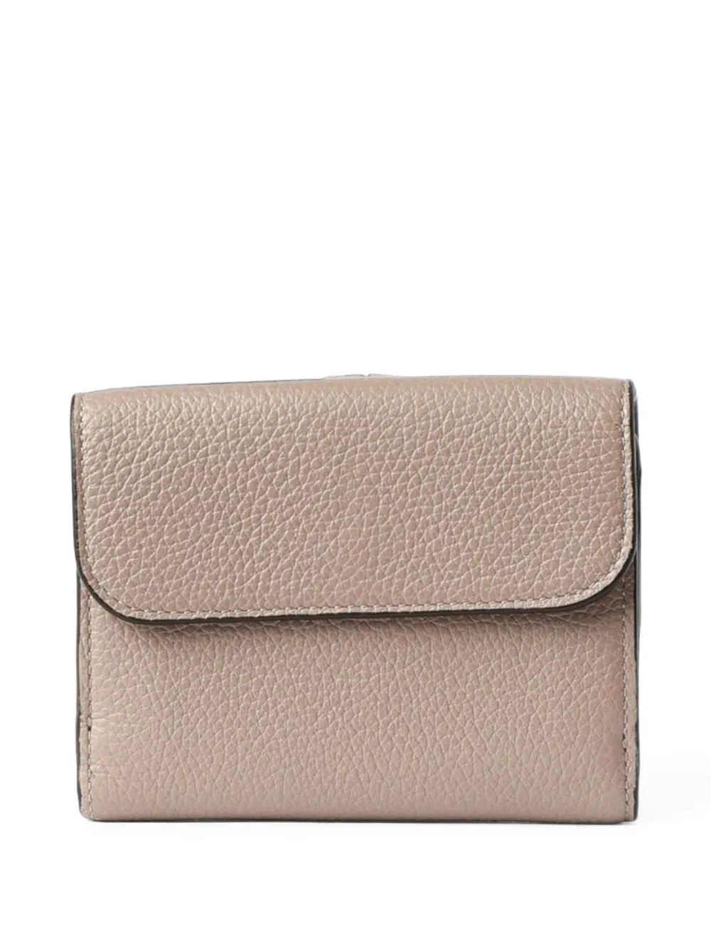 Chloé Leren portemonnee Beige
