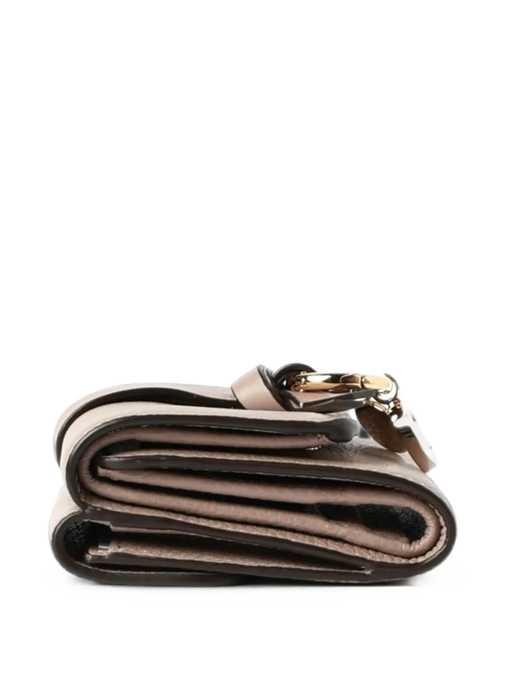 Chloé Leren portemonnee Beige